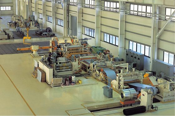 Metal Coil Uncoiling Feed Flying Shear Production Line With Video Outgoing Inspection