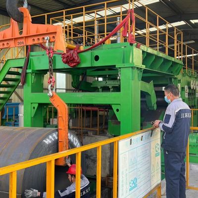 PLC Controlled Steel Coil Uncoiler And Cut To Length Line High Productivity