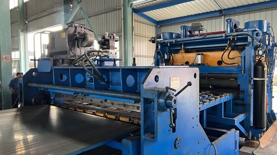 1000 14000 mm Cutting Width Uncoiling Leveling Shearing and Stacking Production Line