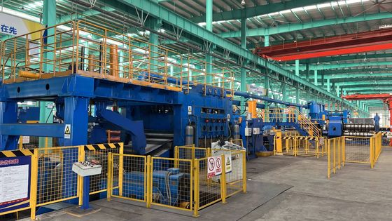 High Speed Stainless Steel Coil Uncoiling Leveling Shearing Line 1 6mm Material Thickness