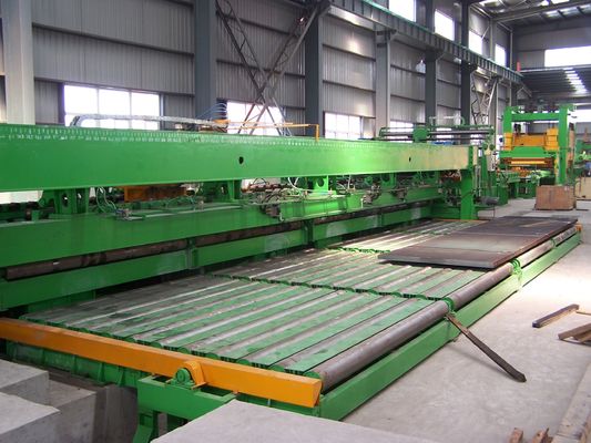 35T Steel Coil Uncoiling Leveling Mobile Shear Assembly Line with Motor Core Components