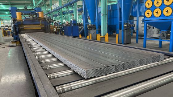 460mm Uncoiling Leveling Shearing and Stacking Production Line with PLC Control