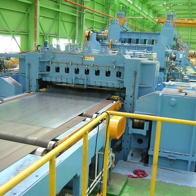 Construction Works High Speed Stainless Steel Coil Uncoiling Leveling Shearing Line
