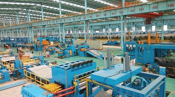 Metal Coil Uncoiling Leveling Mobile Shear Production Line with High Productivity
