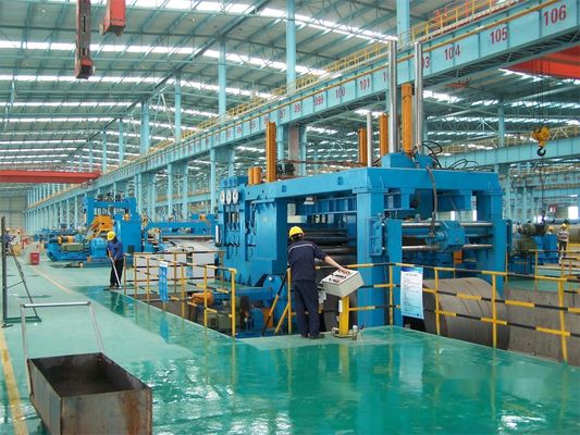 Metal Coil Uncoiling Leveling Mobile Shear Production Line with High Productivity