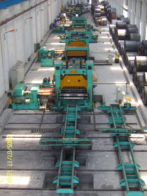 12000 Mm Cutting Width Steel Coil Uncoiling Leveling Mobile Shear Production Line